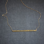 Seed Bar Necklace (Steel)