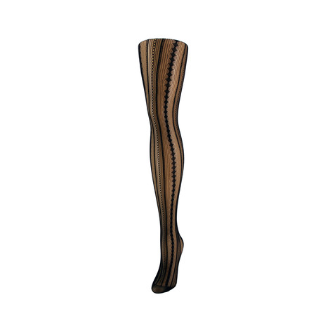 Vertical Stripes Openwork Tight (S/M)