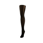 Sheer/Opaque Houndstooth Tight (M/L)