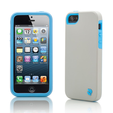 Eco-Friendly Interchangeable iPhone 5 Case // Gray + Blue