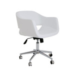 Cornelia Office Chair (White Eco Leather)
