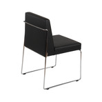 Astoria Dining Chair // Eco Leather (Black)