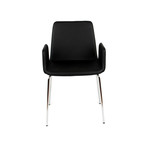 Duane Chair // Black Eco Leather (White Eco Leather)
