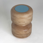 Module Stool // Wood & Blue