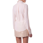 Strass Shirt w/ Embellished Collar // Nude (S)