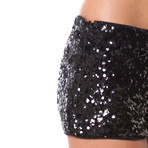 Sequin Shorts // Black (28)