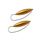 Small Tulip Earrings (16 Color Options) (Green)