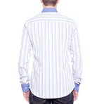 Oxford Stripe Shirt // Blue & White (S)