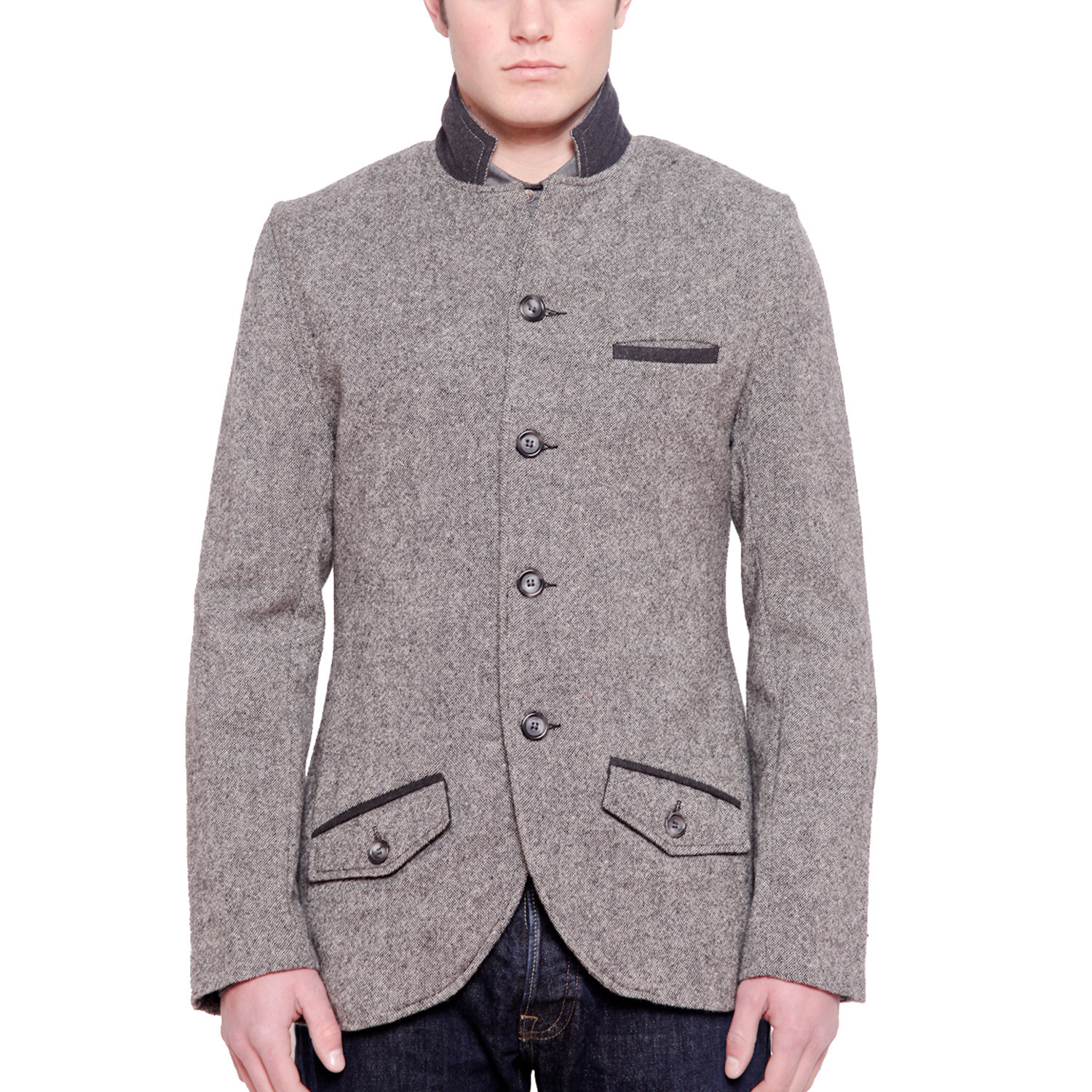 Grey Tweed Sportcoat // Grey (S) - MENK Clothing - Touch of Modern