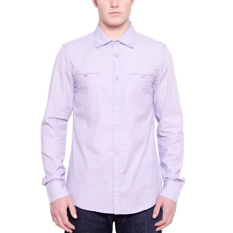 Double Collar Shirt // Lavender (S)