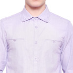 Double Collar Shirt // Lavender (S)