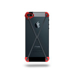 Radius Case for iPhone 5 // Red + Slate X Frame