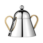 Domus Sugar Bowl w/ Wicker Handle