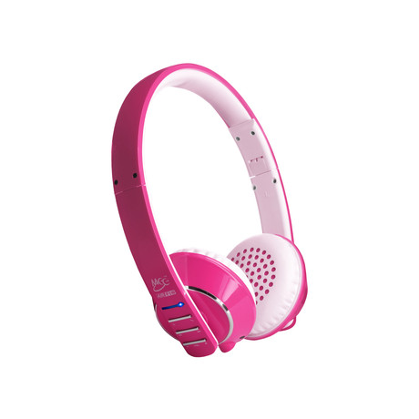 Air-Fi Runaway AF32 Stereo Bluetooth Headphones // Pink