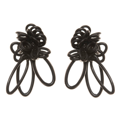 Earrings // Black Petals