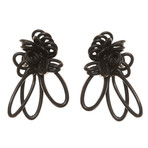 Earrings // Black Petals