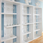 Maze Shelving Unit // White Lacquer