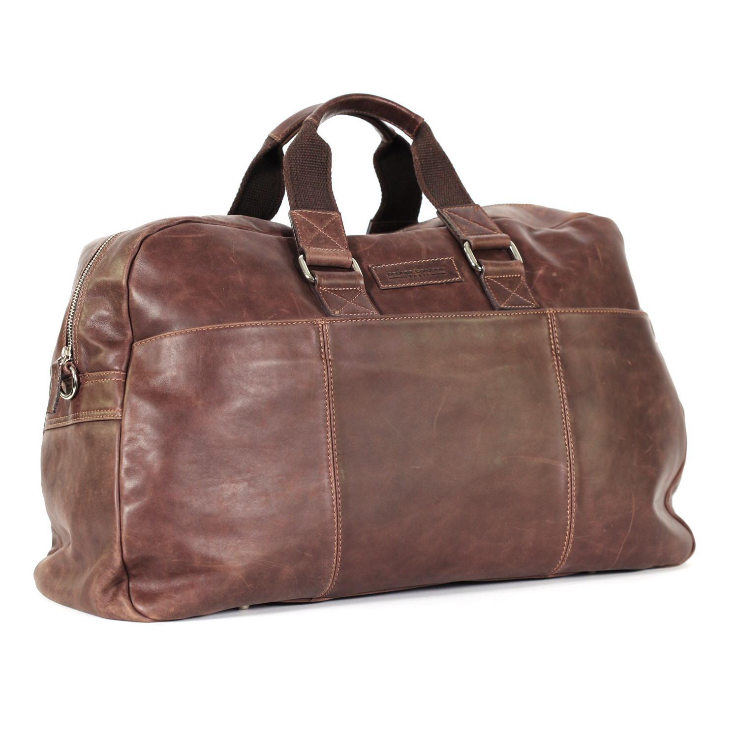 Vintage Leather Overnight Bag - Andrea Cardone Italia - Touch of Modern