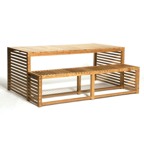 tjik'NRUN Picnic Table + Bench