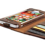 Collatio iPhone 5 Case + Wallet // Chestnut