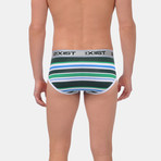 Contour Pouch // Forest Green Stripe 3 Pack (Small: 28-30")