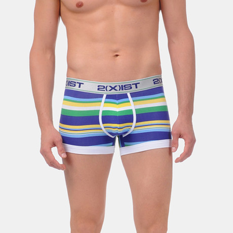 No Show Trunk // Aspen Yellow Stripe 3 Pack (Small: 28-30")