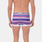 No Show Trunk // Deep Purple Stripe 3 Pack (Small: 28-30")