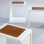 Multi Table w/ Tray // White