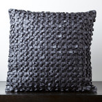 Pillow Kit // Pewter (18"L x 2"W x 18"H, Down Fill)