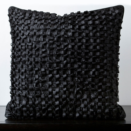 Pillow Kit // Caviar (18"L x 2"W x 18"H, Poly Fill)