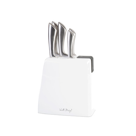 400W Knife Set + Block w/ Knife Sharpener 