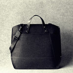 All-Day Laptop Bag // Black & Charcoal Grey