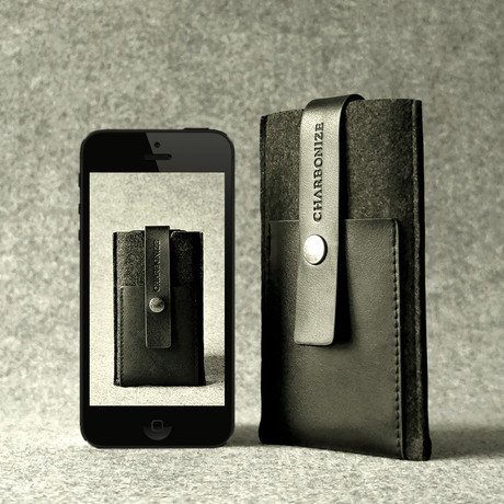 Leather iPhone 5/5S Wallet (Burnt Orange)