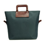 Tote Messenger Bag // Blue + Green