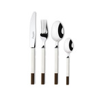 Furio Cutlery Set // 24 Pieces (Brown)
