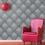 Fern Garden // Slate Blue (26"L x 4.5'H; (9.4 SQ/FT) Per Panel)