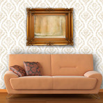 Distressed Damask // Vanilla Bisque (26"L x 4.5'H; (9.4 SQ/FT) Per Panel)