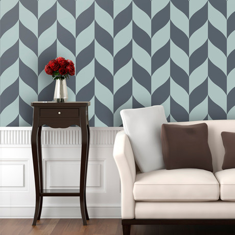 Classic Chevron // Slate Blue (26"L x 4.5'H; (9.4 SQ/FT) Per Panel)
