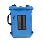 Solar Backpack Roll Top // Turquoise