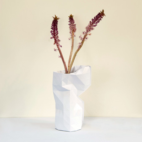 Paper Vase Cover // White