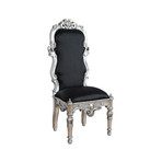 Noblesse Chair // Black, Silver