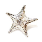 Silver Starfish Ring (Size 5)