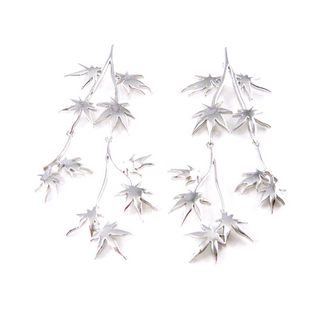 Silver Kaede Earrings