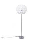 Urchin 24"W Round White Floor Lamp