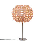 Urchin 14"W Round Birch Table Lamp