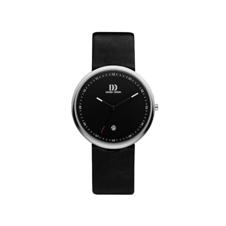 Women's Watch // Black & Black Leather