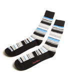 Fancy Men's Socks // Grey Stripe