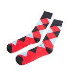 Fancy Men's Socks // Navy Argyle