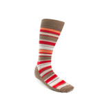 Fancy Men's Socks // Taupe Stripe