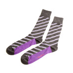 Fancy Men's Socks // Purple Stripe